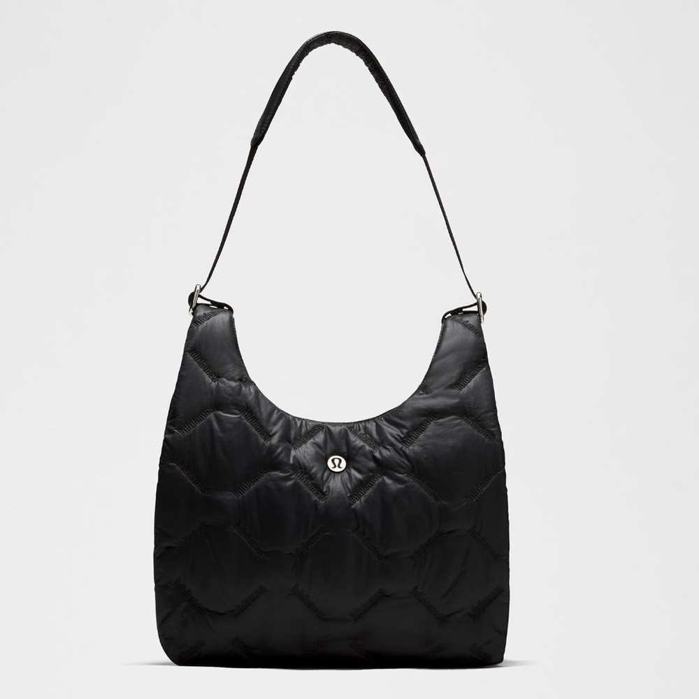 Lululemon Quilty Pleasures Shoulder Bag Mini 5L in Black/Silver Metal